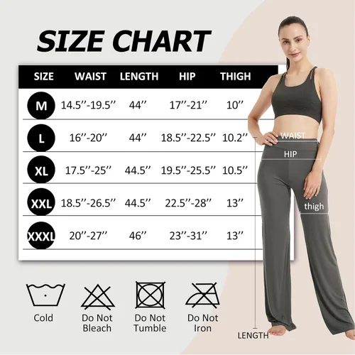 Miniatura 5 de FELEMO Pantalones deportivos de yoga con control de abdomen para mujer, ajuste holgado