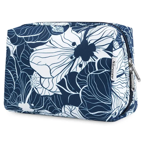 Narwey Bolsa de Maquillaje Bonita de Viaje Bolsa de Cosméticos Organizadora Bolsa de Aseo Bolsas de Maquillaje con Compartimentos para Mujeres Niñas