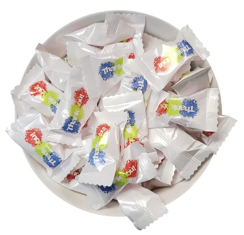Miniatura 2 de Caramelos de menta de agradecimiento 100 unidades envueltos individualmente para eventos y ferias comerciales, colores rojo, verde y azul
