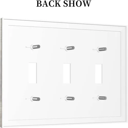 Miniatura 701 de Placa de Interruptor de Luz Azul de 1 Gang, Placa de Pared Decorativa de Palanca Individual, Cubierta de Placa de Pared de Palanca, Placa Frontal