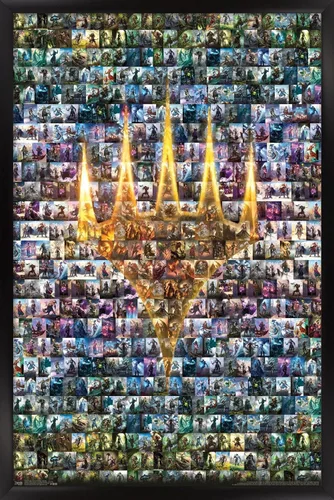 Miniatura 8 de Trends International Magic: The Gathering - Póster de collage de pared, 14.725 x 22.375 pulgadas, versión enmarcada de madera de granero