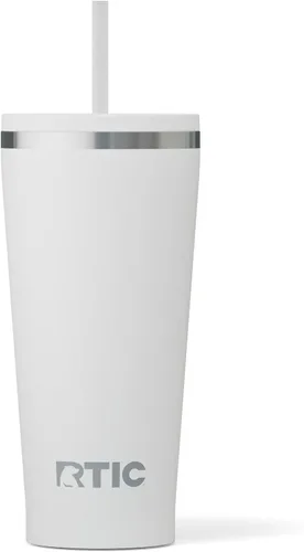 Miniatura 36 de RTIC Vaso Térmico Diario de 20 onzas de Acero Inoxidable Portátil con Aislamiento, Taza de Café de Viaje con Pajita, Forro de Cerámica, Tapa