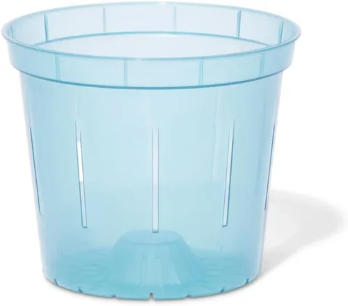 Miniatura 14 de rePotme Macetas de 5 pulgadas, paquete de 6 macetas (zafiro azul) - Maceta transparente ranurada para plantas de interior - Perfecto para orquídeas