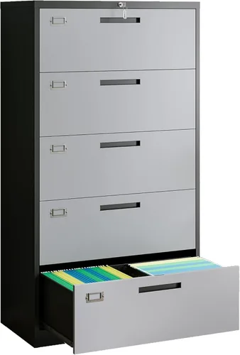 Miniatura 10 de Letaya Archivador de 2 cajones con cerradura, archivador lateral de metal para oficina en casa, tamaño carta/legal/A4