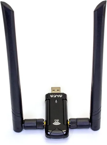 Miniatura 5 de Alfa Adaptador inalámbrico de doble banda AC1200 USB 3.0 Wi-Fi con 2 antenas externas de 5dBi - 2.4GHz 300Mbps / 5Ghz 867Mbps - 802.11ac y A, B, G, N