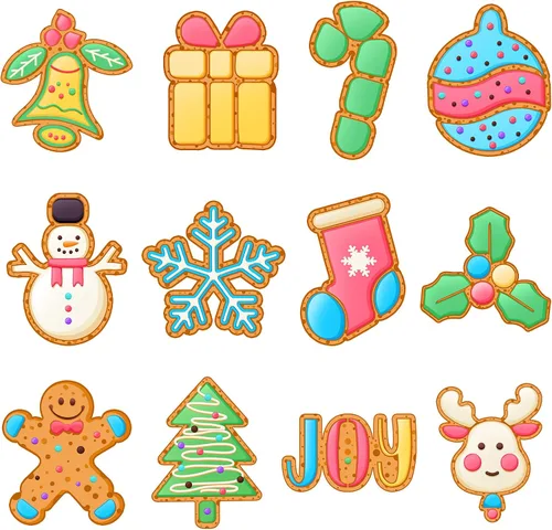 Miniatura 6 de Nuenen Juego de 12 piezas de prensa de galletas de Navidad, discos de prensa de galletas, plantillas de acero inoxidable, molde metálico