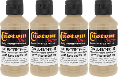 Miniatura 38 de Revestimiento personalizado de 300 ml (color negro metálico) de Urethane Tint concentrado para tintar camión cama revestimiento – Proporcionado