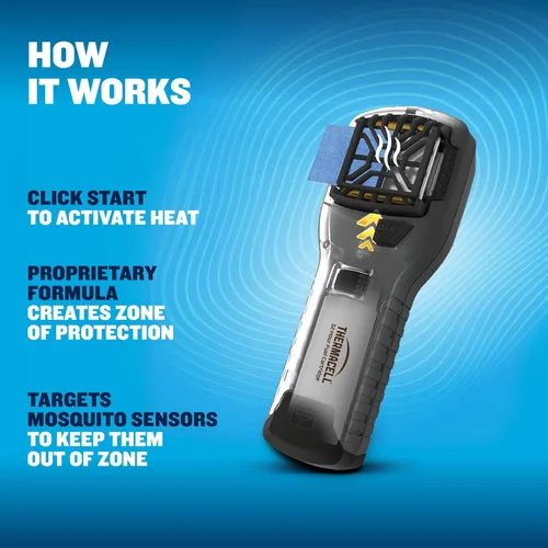 Miniatura 6 de Thermacell MR300 - Repelente de mosquitos portátil, altamente efectivo, incluye repuestos de 12 horas de larga duración, no es aerosol, libre