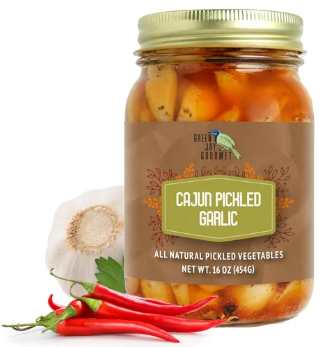 Miniatura 12 de Green Jay Gourmet Dientes de ajo en escabeche en un frasco – Ajo asiático en escabeche – Bulbos de ajo fresco para cocinar – Ingredientes naturales