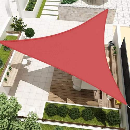 Miniatura 10 de Toldo tipo vela de 12 x 12 x 12 pies, impermeable, triángulo equilátero, resistente, con bloqueo UV, para patio, patio trasero, césped, jardín, Beige