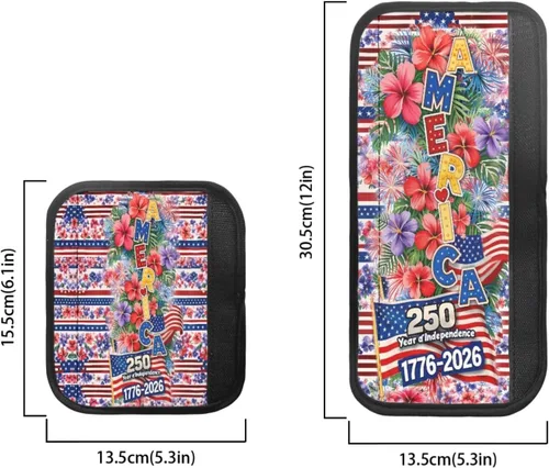 Miniatura 2 de America250 Refrigerator Door Handle Covers Set of 8 Fridge Oven Dishwasher Kitchen Appliance Protector for 250 Years of American Independence Get