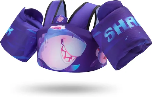 Miniatura 7 de Chaleco de natación para bebés para aprender a nadar, chaqueta de ayuda de natación para bebés de 2, 3, 4, 5 y 6 años, alas de agua para el brazo