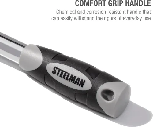 Miniatura 4 de Steelman Pro Juego de herramientas de trinquete de cabeza flexible extensible de 72 dientes, 3 piezas (accionamientos de 1/4, 3/8 y 1/2 pulgada)