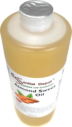 Miniatura 5 de Essential Depot Aceite dulce de almendras PLUS FREE recipiente vacío de 2 onzas, 1 cuarto de galón, 32 onzas, recipiente de polietileno de alta