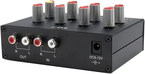 Miniatura 6 de EQ-7 Amplificador de auriculares de audio para automóvil Ecualizador de ecualizador de 7 bandas Ecualizador de audio de 2 canales Ecualizador
