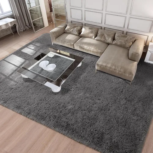 Miniatura 128 de Merelax Alfombra Moderna Suave y Esponjosa Shaggy para Dormitorio Sala de Estar Decoración de Sillas Pequeñas Alfombras Tapetes para Pies Piso, Verde