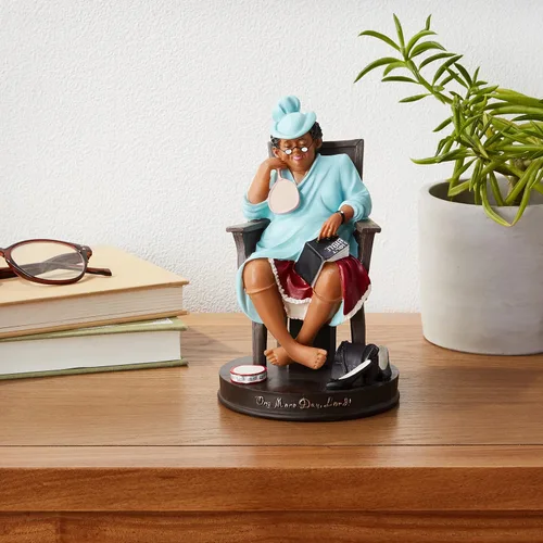 Miniatura 8 de African American Expressions One More Day Lord Figurine – Decoración para el hogar de arte negro, recuerdo sentimental de abuela, coleccionable