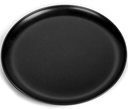 Miniatura 11 de P&P CHEF Bandeja de pizza para cocina casera, bandeja de pizza de acero inoxidable para hornear pizza, saludable, reutilizable y fácil de limpiar