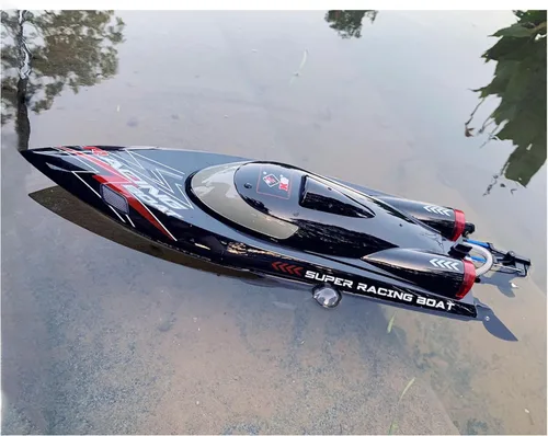 Miniatura 3 de Barco de Control Remoto de Alta Velocidad RC Brushless WL916 2.4G 55km/h Submarino RC con Luces LED para Pasatiempos Adultos Niños Favorito