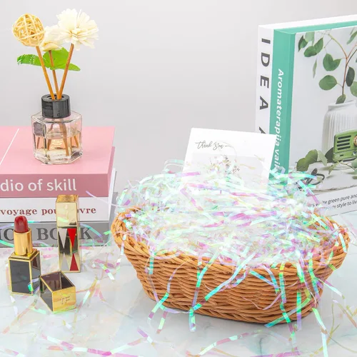Miniatura 6 de Caleihd - Relleno de papel triturado de 5.3 onzas, papel arrugado, cortado, confeti, serpentina, para Navidad, boda, cumpleaños, dama de honor