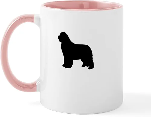 Miniatura 24 de CafePress Newfoundland Dog Drool Zone Taza de café de cerámica de 11 oz (11.0 fl oz)