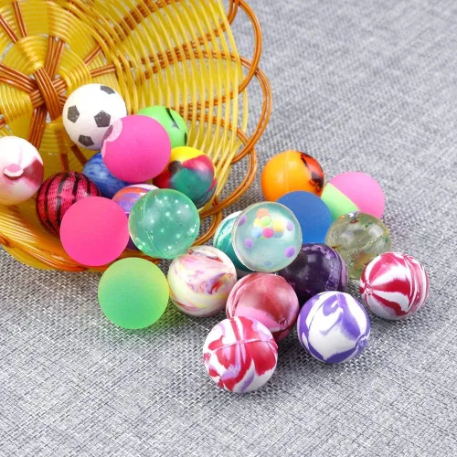 Miniatura 6 de Pllieay 24 bolas rebotantes pequeñas para niños, bolas de goma de 0.98 pulgadas (0.984 in), relleno de bolsas de fiesta de colores mixtos