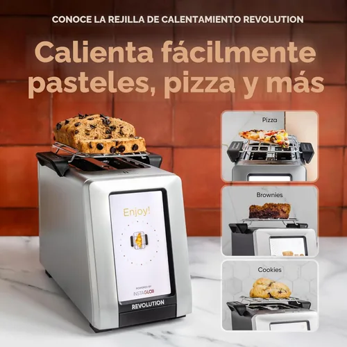 Miniatura 6 de Revolution R180 Connect Plus Tostadora Inteligente con Pantalla Táctil (Paquete con Prensa para Toastie y Rejilla de Calentamiento) Elija entre más