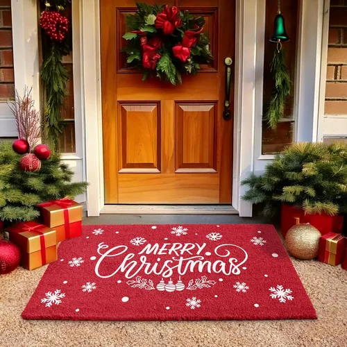 Miniatura 29 de LuxUrux Alfombra de Fibra de Coco de Bienvenida - Respaldo Extra Resistente, 17'' x 30'' Alfombra Natural para Puerta - Fácil de Limpiar, Hermoso