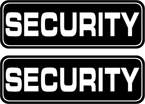 Paquete de 2 letreros magnéticos de oficiales de seguridad resistentes (18 x 6 pulgadas) para vehículos, camiones, SUV y automóviles, Rover,