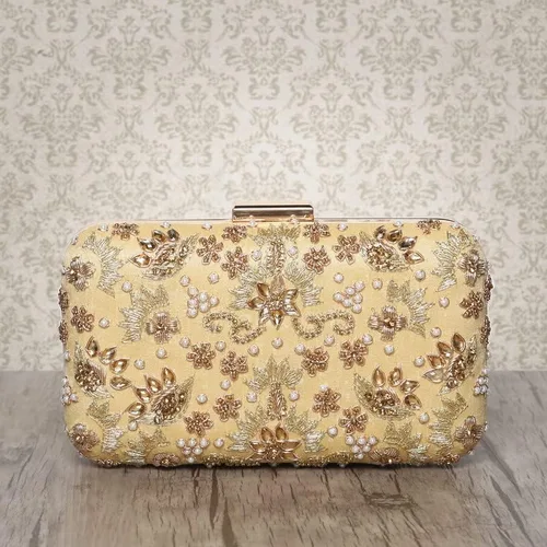 Miniatura 5 de Aheli Wedding Bridal Shimmer Sequence Handcrafted Evening Bag