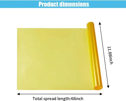 Miniatura 2 de Película de tinte autoadhesiva para luces de automóvil de 11.88×48 pulgadas, película de tinte para luz de freno, faro, luz trasera, luz antiniebla