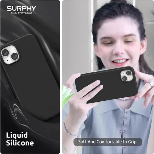 Miniatura 6 de SURPHY Funda magnética diseñada para iPhone 13 Mini, compatible con MagSafe (versión 2021 de 5.4 pulgadas), funda de silicona líquida con forro