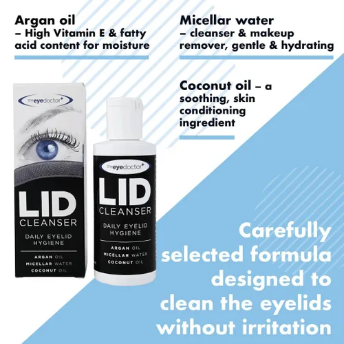 Miniatura 3 de The Eye Doctor Limpiador de párpados - Limpiador de párpados para eliminar residuos y maquillaje de párpados - Adecuado para ojos sensibles