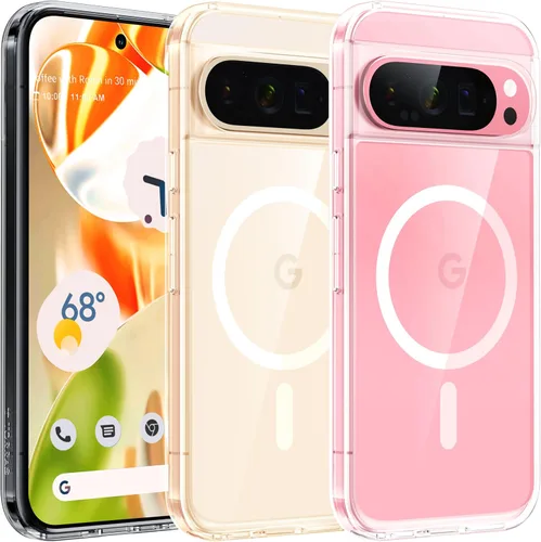 Miniatura 11 de TORRAS Funda magnética a prueba de golpes para Google Pixel 10 Pro XL, fuerte ajuste magnético para MagSafe, protección de grado militar de 12 pies