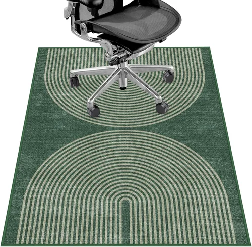 Miniatura 24 de Tapete para silla de oficina para suelo de madera dura y azulejos, 36" x 48" tapete resistente para silla de escritorio para suelos duros, alfombra