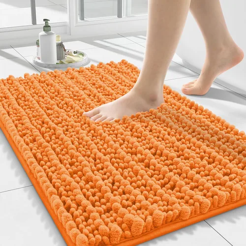Miniatura 156 de Smiry Alfombras de Baño 24x16 pulgadas, Alfombras de Baño de Chenilla Extra Suaves y Absorbentes, Respaldo de Goma Antideslizante, Lavable a Máquina