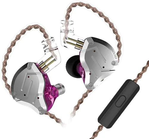 Miniatura 16 de KZ ZS12 PRO X - Audífonos intrauriculares IEM con micrófono, auriculares con cable para juegos 5BA 1DD híbridos, auriculares IEM con sonido estéreo