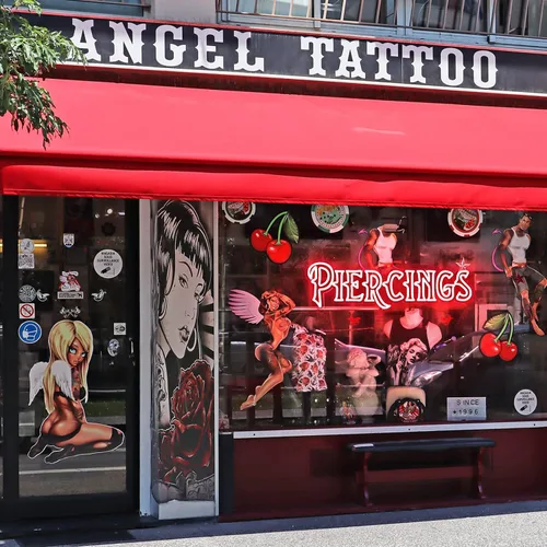 Miniatura 3 de Letrero de neón de piercings grandes, especialmente diseñado para letreros de estudio de tatuajes, letreros decorativos LED súper brillantes