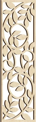 Miniatura 43 de 9 3/8"W x 24 3/8"H x 1/4"T Utica Decorativo Fretwork Madera Paneles de Pared, Abedul