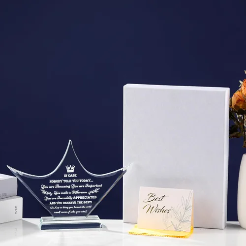 Miniatura 7 de Regalos para Mujer Jefa – Excelentes Regalos del Día Nacional del Jefe para la Mejor Jefa, Decoración de Escritorio, Pisapapeles, Regalo para Jefa
