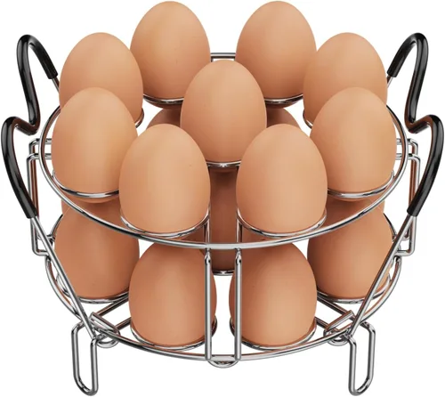 GSlife Estante para vaporizador de huevos para olla instantánea de 6 cuartos de galón y 8 cuartos de galón, soporte apilable de acero inoxidable con