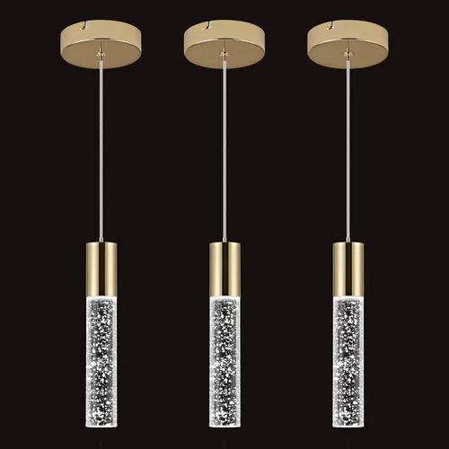 Miniatura 19 de OKELI Luces colgantes modernas, luces LED de cristal de burbuja para isla de cocina, accesorios de iluminación, mini iluminación colgante individual