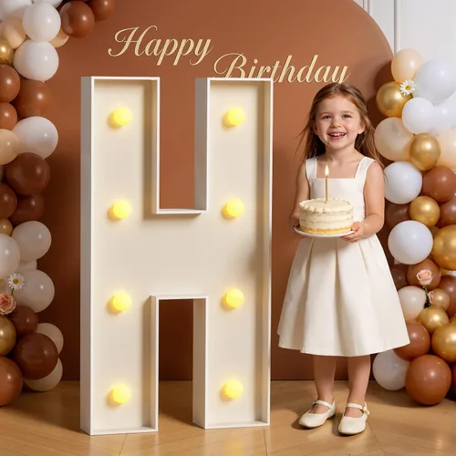 Miniatura 65 de Números de marquesina de 4 pies de alto, 4 pies de alto, números grandes iluminados 0 para 30, 40, 50, 60, decoración de fiesta de cumpleaños