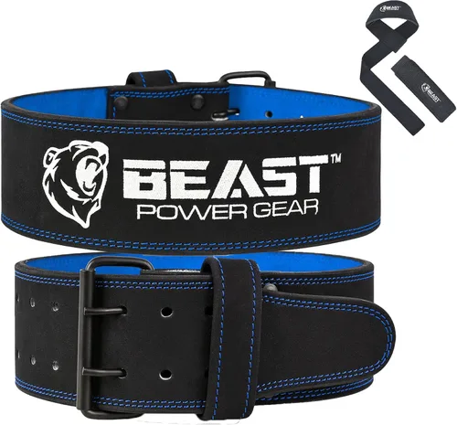 Beast Power Gear Cinturones de Levantamiento de Pesas - Correa Gratuita de 4" de Ancho y 10mm de Grosor para Levantamiento de Pesas, Cultura Física,