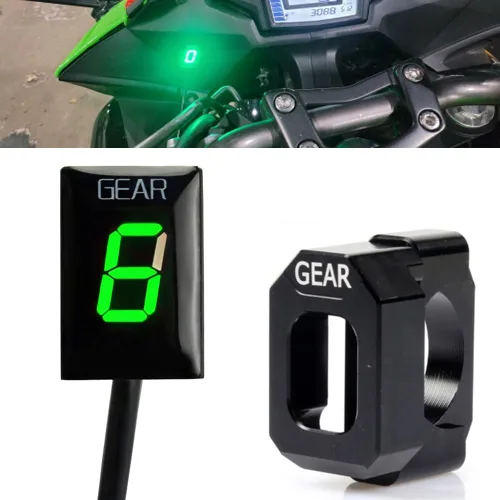 Miniatura 10 de Indicador digital de engranajes LED de 1-6 velocidades, medidor de pantalla impermeable para ER6N Z1000 SX Ninja 400 650 Z800 Z750 Versys 650 Z650