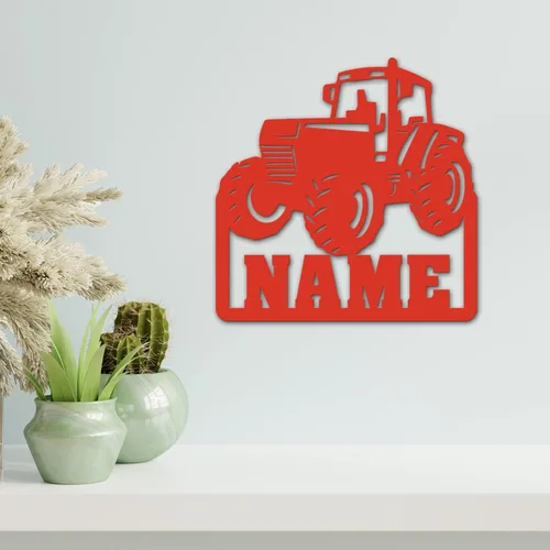Miniatura 5 de NEID - Tractor granjero personalizado – Regalos para adultos, niños y hombres, para niños y niñas, luz nocturna LED de tractor de madera única