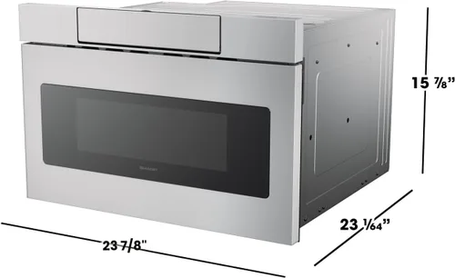 Miniatura 10 de Sharp, horno microondas SMD2470AS, de 24 pulgadas, 1,2 Cu. Pie de acero inoxidable