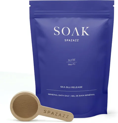 Spazazz Sales de baño del Mar Muerto con magnesio y árnica, baño mineral de aromaterapia para relajación. Sales de remojo de bañera - Cristales de