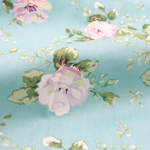 Miniatura 6 de Green Fat Quarters - Paquetes de tela de edredón precortado, 18 x 22 pulgadas (floral verde)