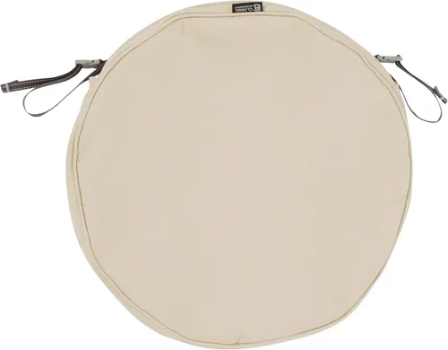 Classic Accessories Montlake - Funda de cojín de asiento redonda resistente al agua para silla de exterior con forro deslizante, 18 x 2 pulgadas,